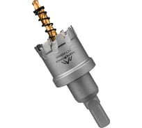 Коронка по металлу твердосплавная с центрирующим сверлом 32 мм Vertextools 1819-32