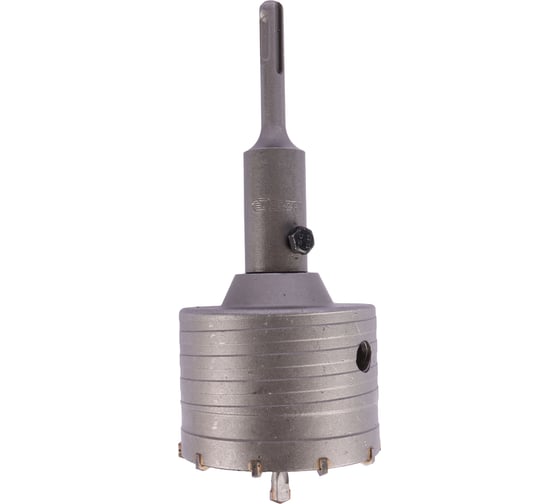 Коронка по кирпичу, камню, бетону 80 мм, М22, SDS-plus для перфоратора DERZHI 8306-011