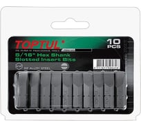 Насадка шлицевая 1.2x6.5x30 м, 5/16", 10 шт, блистер TOPTUL FSAA106EG