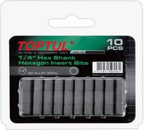 Насадка шестигранник 3 мм, 1/4", 10 шт, блистер TOPTUL FSDA0803G