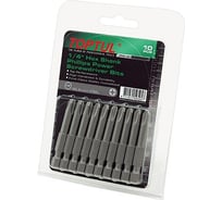 Насадка крестообразная PZ1 50 мм, 10 шт, блистер TOPTUL FSRA0801G