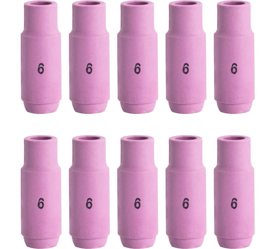Сопло керамическое №6 L47 мм, d9.5 мм, 10 шт Оберон TW 17-18-26 XL10N48.10