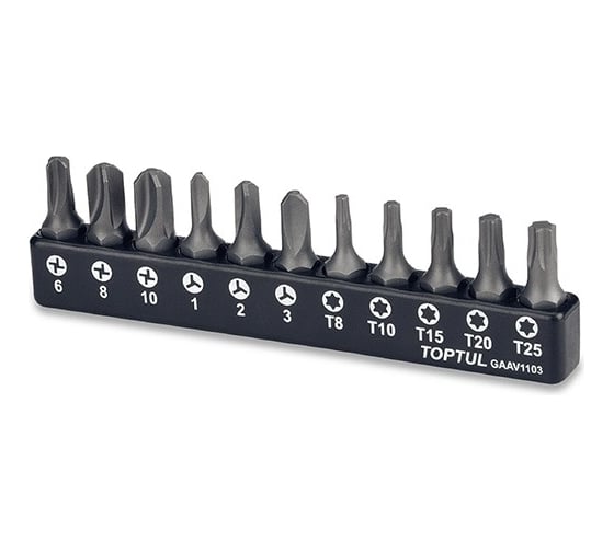 Набор бит 1/4", 11 шт TOPTUL GAAV1103 1