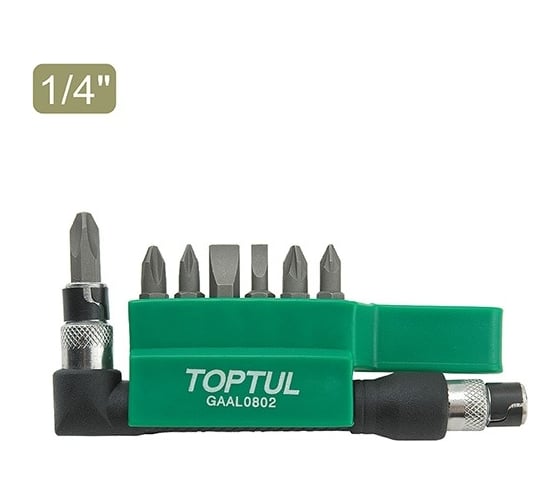 Набор бит 1/4", 30 мм, 8 шт TOPTUL GAAL0802 1