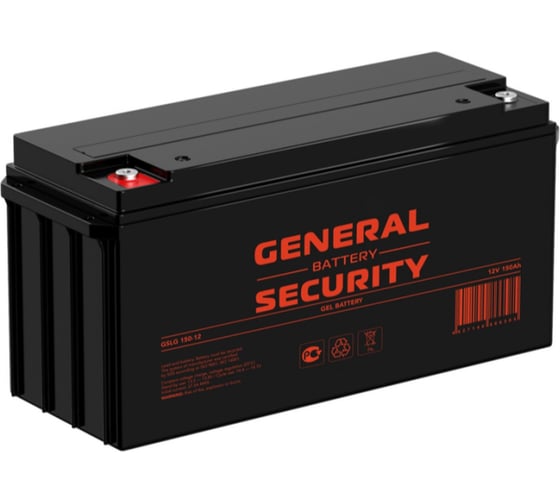 Аккумуляторная батарея гелевая General Security GSLG150-12 12В, 150 Ач УТ-00000557 1