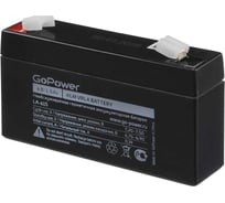 Аккумулятор свинцово-кислотный 1.5Ah клеммы T0 GoPower LA-615 6V 00-00021282