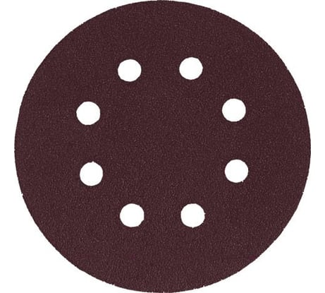 Наждачный круг Курс с липучкой с отверстиями 125 мм 5 шт. Р120 39786