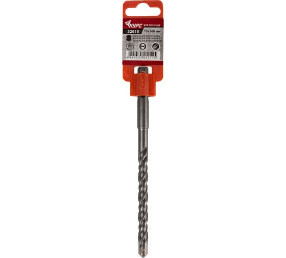 Бур Курс SDS Plus с двойной резьбой 10х160 мм 32615