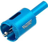 Коронка алмазная с центрирующим сверлом по керамике и стеклу 22 мм WURZ 92022