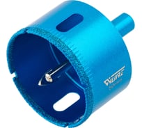 Коронка алмазная с центрирующим сверлом по керамике и стеклу 50 мм WURZ 92050