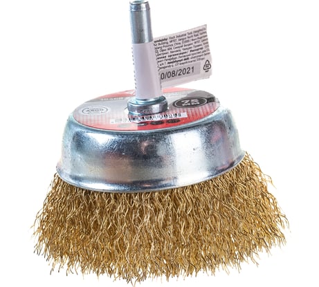 Чашечная корщетка для дрели Курс со шпилькой 75 мм 38467