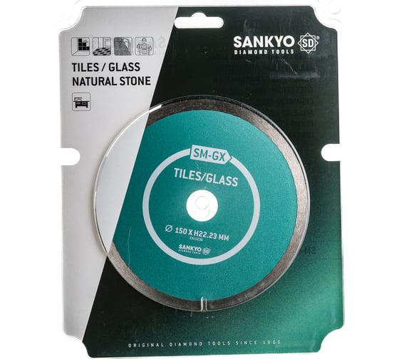 Алмазный диск 150х1,6х7,5х22,2 SM-GX ст. кер. плит Sankyo SMGX150300