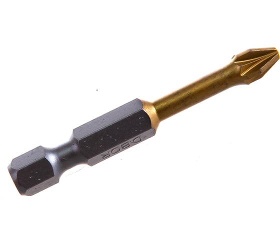 Биты фрезерованные TiN-half (10 шт; Pz2; 50 мм) D.BOR D-THT-PZ02-050-010