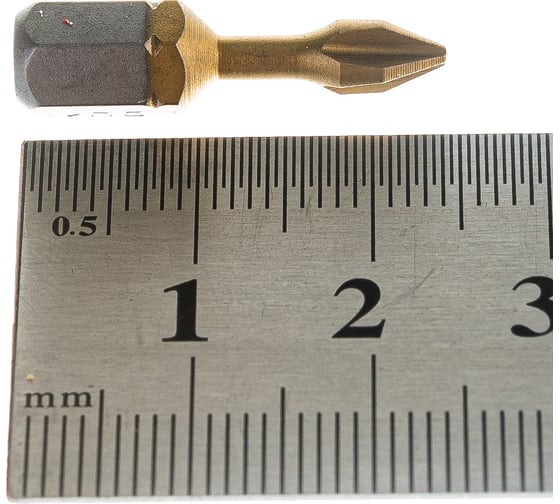 Биты фрезерованные TiN-half (10 шт; Ph1; 25 мм) D.BOR D-THT-PH01-025-010