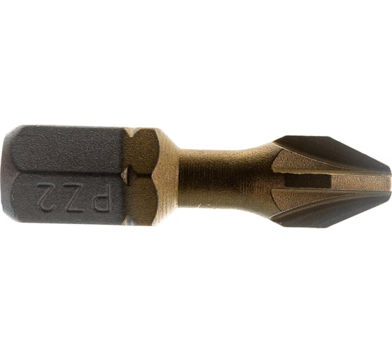 Биты фрезерованные TiN-half (10 шт; Pz2; 25 мм) D.BOR D-THT-PZ02-025-010