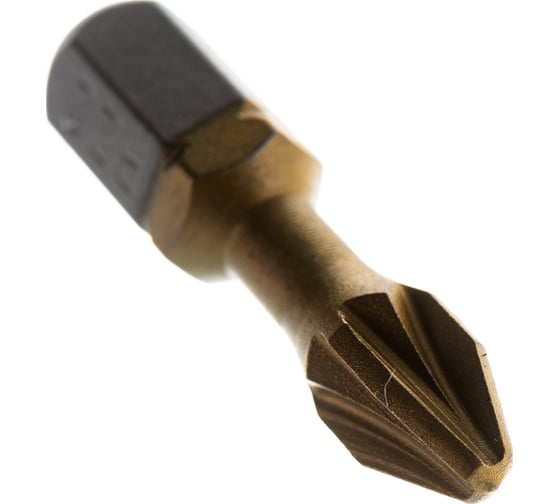 Биты фрезерованные TiN-half (10 шт; Pz2; 25 мм) D.BOR D-THT-PZ02-025-010