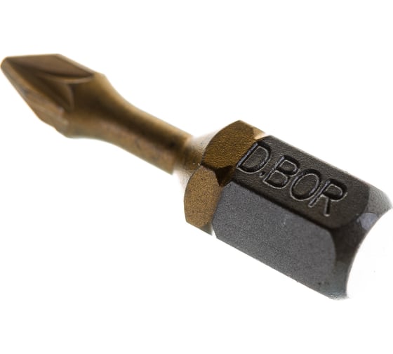 Биты фрезерованные TiN-half (10 шт; Pz1; 25 мм) D.BOR D-THT-PZ01-025-010