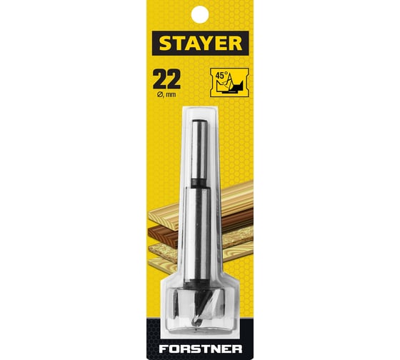 Сверло Форстнера по дереву STAYER Forstner 22 мм 29985-22_z01