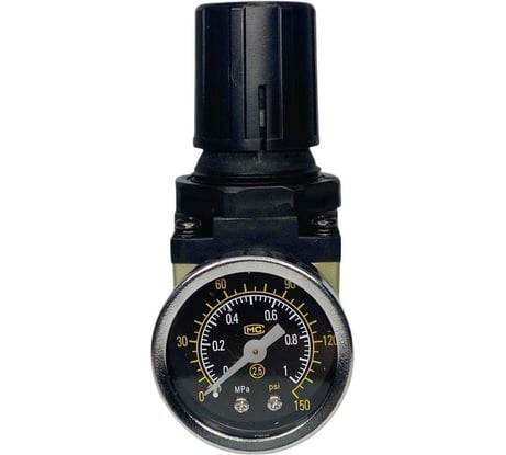 Регулятор давления маленький с манометром профи AktiSpray SAR2000-02 (1/4")