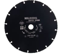 Диск карбид вольфрамовый отрезной Super Wood (230х22.23 мм) Hilberg 530230