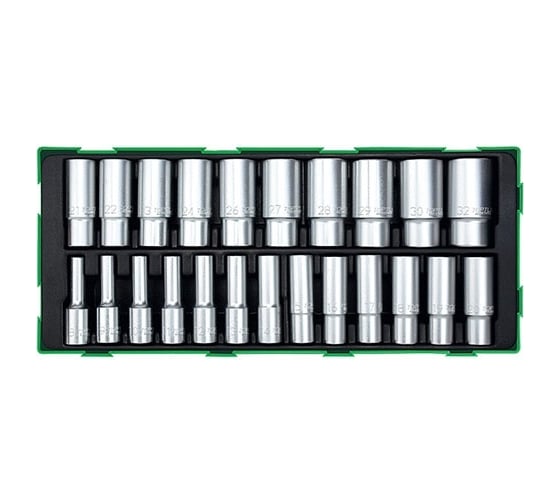 Набор-сет глубоких головок 8-32 мм, 1/2"DR, 23 шт TOPTUL GTB2305 1