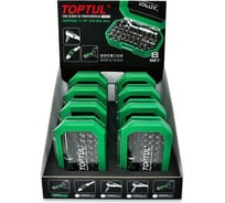 Набор бит 1/4" с магнитным держателем 8 наборов, 35 штук в наборе TOPTUL GACW3502S