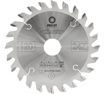 Диск подрезной конический (120x22x3.0/4.0/p=2.2 мм; z24) Conical tooth PROCUT 756.1202224