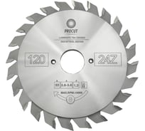 Диск подрезной составной (120x22x2.8/3.6/p=2.4 мм; 12+12) PROCUT 754.1202224