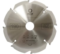 Диск алмазный по фиброцементу с алмазными PCD зубьями (190x30x2.4/1.8 мм; Z=8) PROCUT 795.1903008D