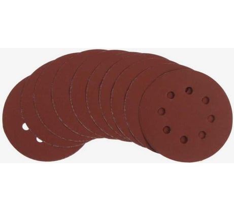 Круг абразивный шлифовальный перфорированный под липучку 125 мм, Р1000, 10 шт ТУНДРА 9695483