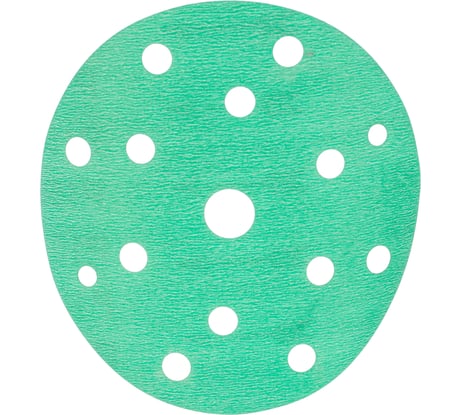 Абразивный диск d150 мм ЗЕЛЕНЫЙ 15 отв P1500 набор 10 шт Schtaer FILM  FScG1500