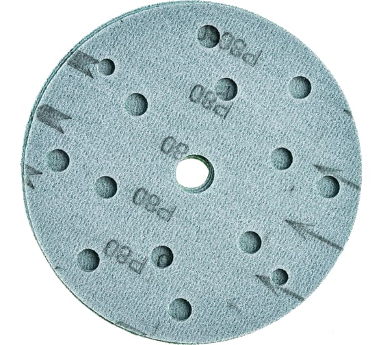 Абразивный диск d 150 мм ЗЕЛЕНЫЙ 15 отв P0080 набор 10 шт Schtaer FILM FScG80