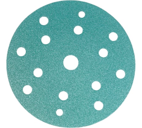 Абразивный диск d 150 мм ЗЕЛЕНЫЙ 15 отв P0100 набор 10 шт Schtaer FILM FScG100