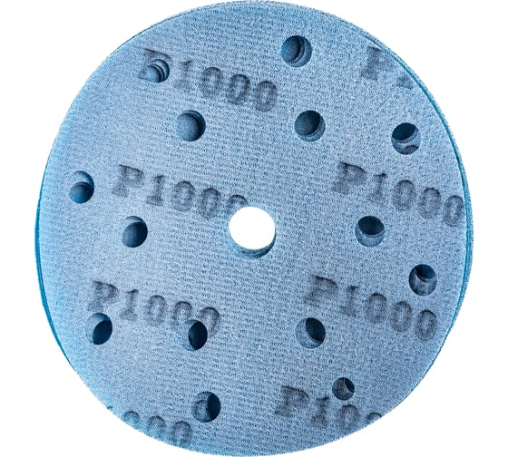 Абразивный диск d 150 мм ЗЕЛЕНЫЙ 15 отв P1000 набор 10 шт Schtaer FILM FScG1000