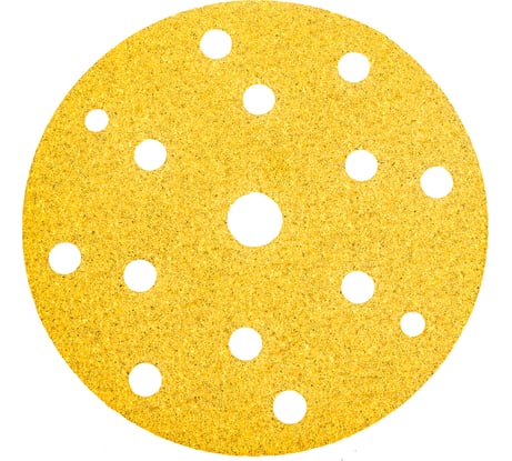 Абразив на бумажной основе в кругах 15 отв D 150 Р60 набор 5 шт Schtaer 255Abrasive paper 255Sc60