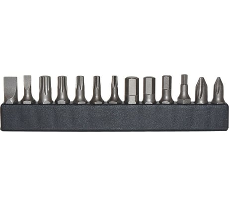 Набор бит шлицевых SL, крестовых PH, шестигранных HEX и TORX 1/4"DR, 13 предметов 10106013-3 AIST 00-00026326