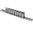 Набор головок дюймовых 9 предметов, 5/32"-1/2", 1/4"DR, 6-гр. на планке 201109S AIST 00-00007796 1