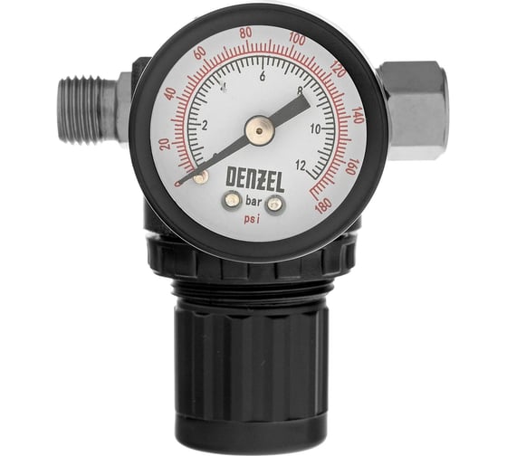 Регулятор давления с манометром R1500, 12 бар, 1/4" Denzel 57491