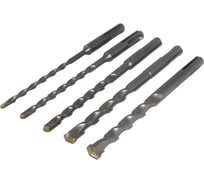 Набор буров по бетону SDS-Plus (5 шт; 5-12 мм) для перфоратора МастерАлмаз 10501119