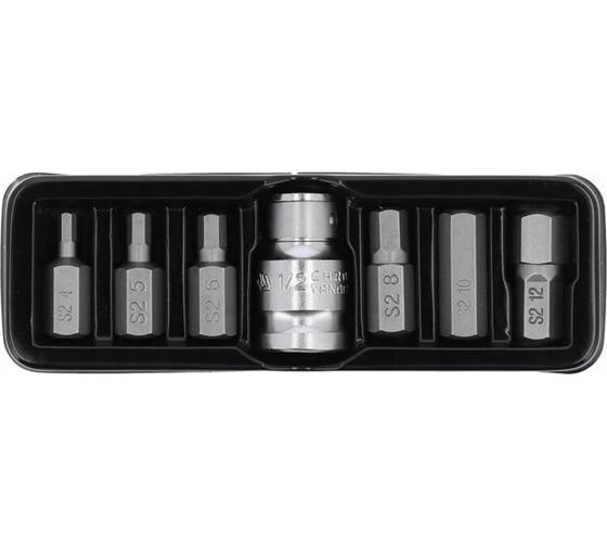 Набор бит HEX (7 шт; 1/2) YATO YT-0412