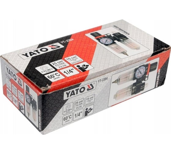 Фильтр-редуктор + смаз. прибор YATO 1/4 25см3 YT-2384 36992384 092 1