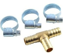 Разветвитель T-образный елочка 10 мм с хомутами ROCKFORCE RF-E102-6/3(1785)