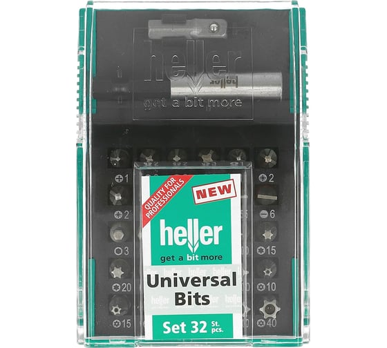 Набор бит для винтоверта 32 предмета Heller TD28913