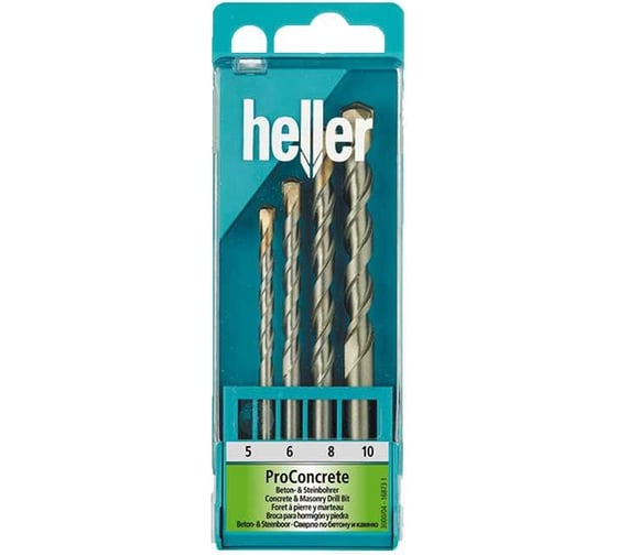 Набор свёрл по бетону ProConcrete (4 шт; 5,6,8,10 мм) Heller TD16873