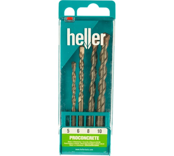 Набор свёрл по бетону ProConcrete (4 шт; 5,6,8,10 мм) Heller TD16873