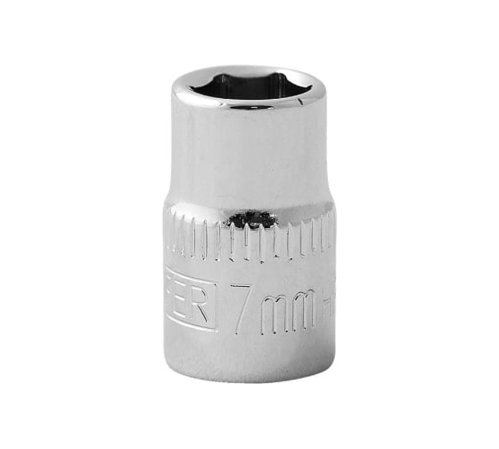 Головка торцевая короткая 6-гранная (7 мм; 1/4DR) HELFER HF001202
