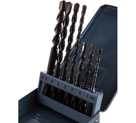 Набор буров по бетону Prefix (7 шт; 5,6,8x110 мм; 6,8,10,12x160 мм; SDS-plus) Heller TD26594