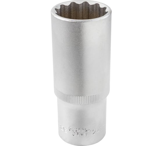 Головка торцевая глубокая 12-гранная (24х75 мм; 1/2DR) ROCKFORCE RF-44522(8026)