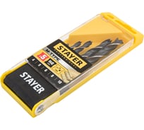 Набор сверл спиральных по дереву M-type Profesional (5 шт; 4-10 мм; HCS; М-образная заточка) Stayer 2942-H5_z02