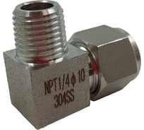 Фитинг пневматический угловой, резьба 1/4", тип резьбы: трубная NPT ArTorq FA-LOM-10-10NN